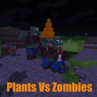 Мод Plant Vs Zombies для Minecraft