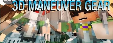 3D Maneuver Gear Mod for Minecraft 1.18.2, 1.16.5 and 1.7.10