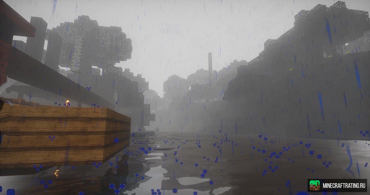 Скачать текстур пак Realistic Rain для Майнкрафт [1.8.9]