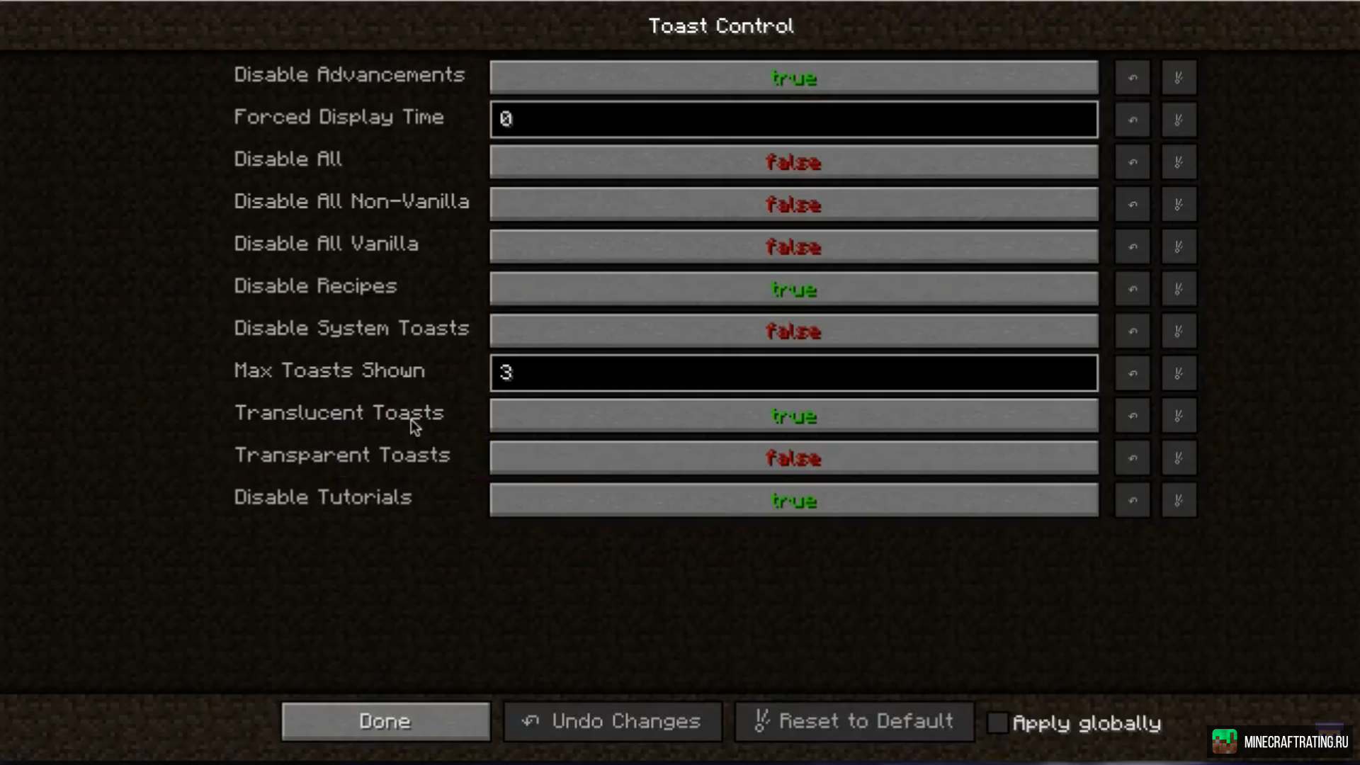 Скачать мод Toast Control для Майнкрафт [1.21.1] [1.21] [1.20.1] [1.19.2]