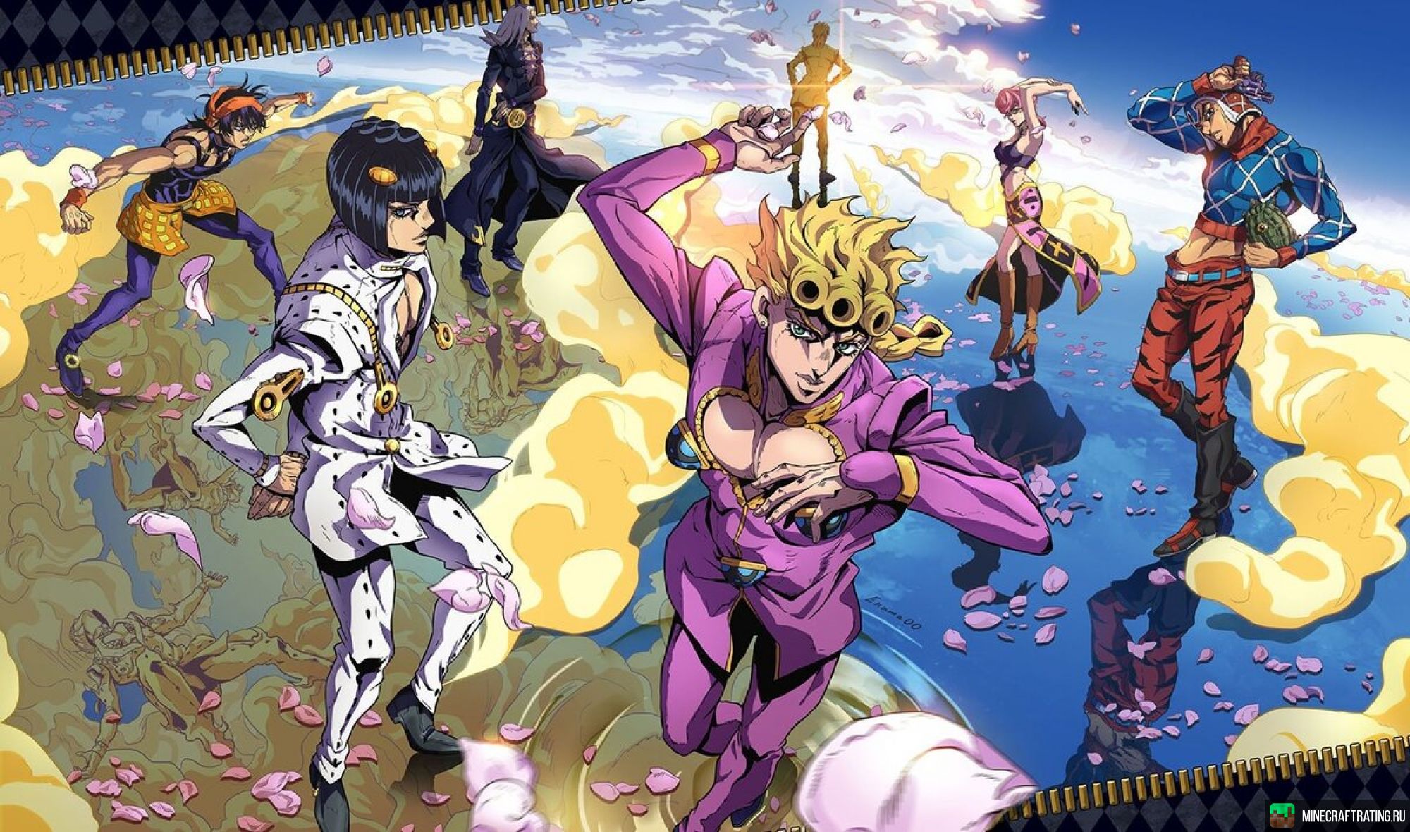 Jojo bizarre adventure golden. Невероятные приключения Джоджо золотой ветер. Бизарные приключения Джоджо. Jojo's bizarre Adventure § Golden Wind Джорно Джованна. Джоджо бизар Эдвенчер.