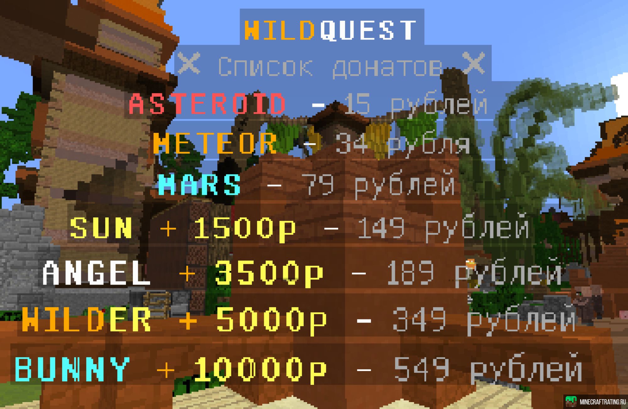 WILDQUEST сервер Майнкрафт — мониторинг, ip адреса, топ серверов Minecraft